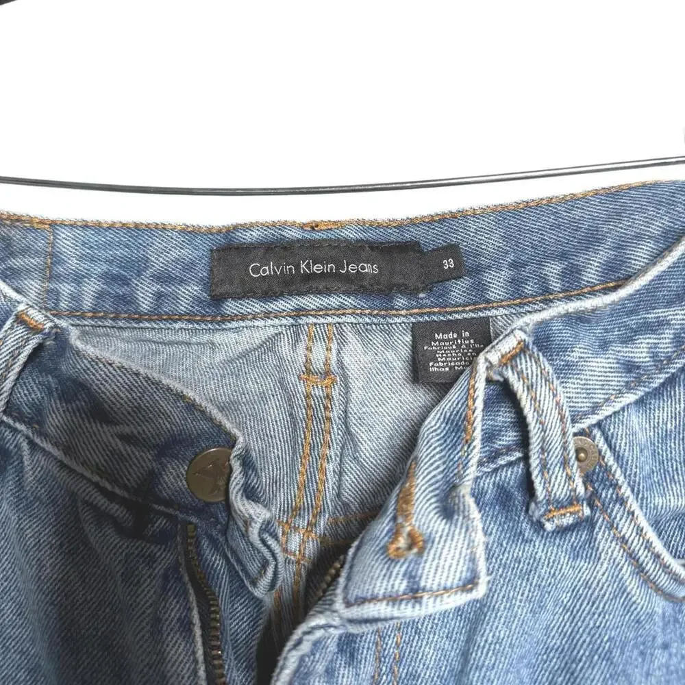 Vintage 2000s Calvin Klein Blue Denim Jean Shorts